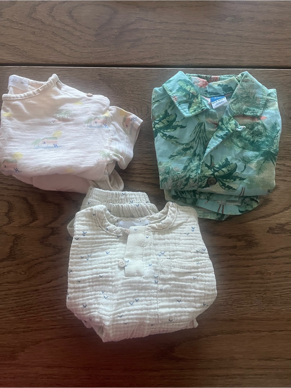 Bundle of Zara and Old Navy Baby Boy Summer Clothes